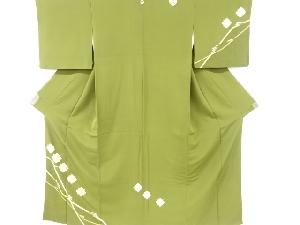 作家物　抽象花模様一つ紋訪問着